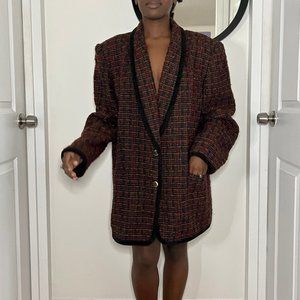 Size 22W Vintage tweed plaid lord & Taylor blazer